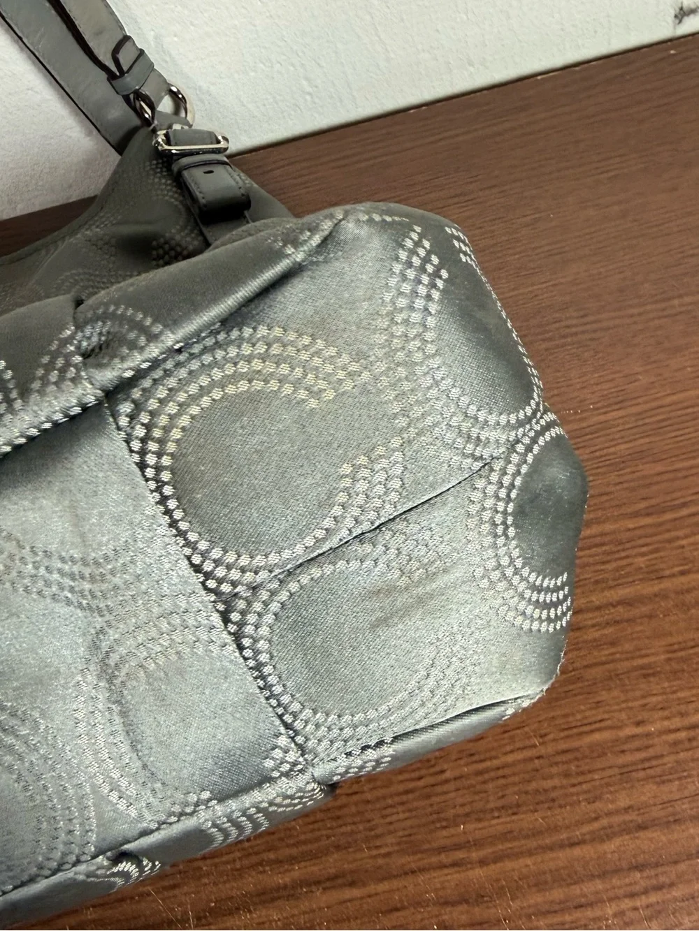 Coach Dotted Op Art Maggie Hobo